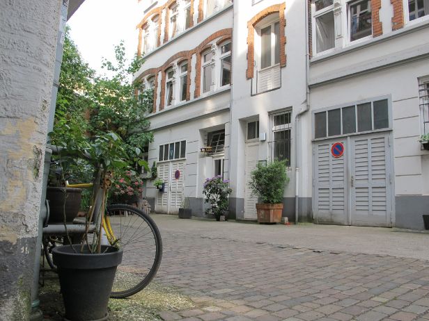 Foto des an der Decke installierten Beamers.